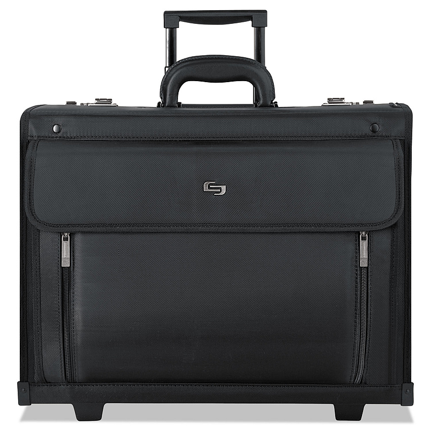 SOLO Classic Rolling Catalog Case, Fits Devices Up to 16", Polyester, 18 x 8 x 14, Black (PV784)