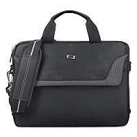 SOLO Pro Slim Brief, Fits Devices Up to 14.1", Polyester, 14 x 1.5 x 10.5, Black (CLA1124)
