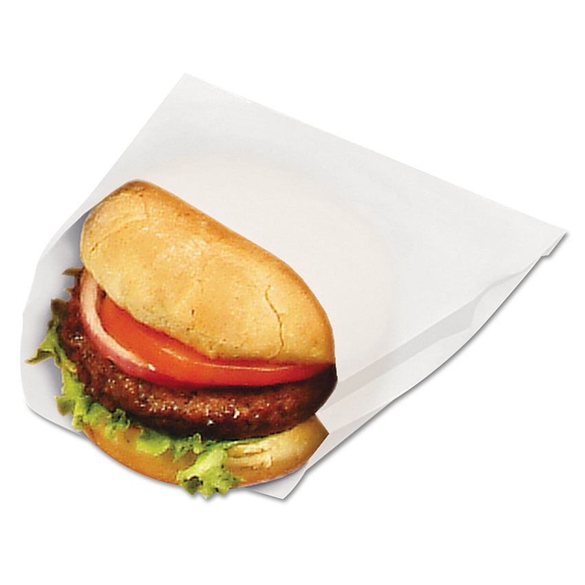 Bagcraft Waxed Single-Serve Bags, 6" x 1" x 7", Translucent White, 6,000/Carton (300404)
