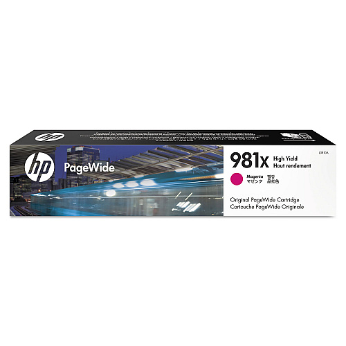 HP 981X, (L0R10A) High-Yield Magenta Original PageWide Cartridge
