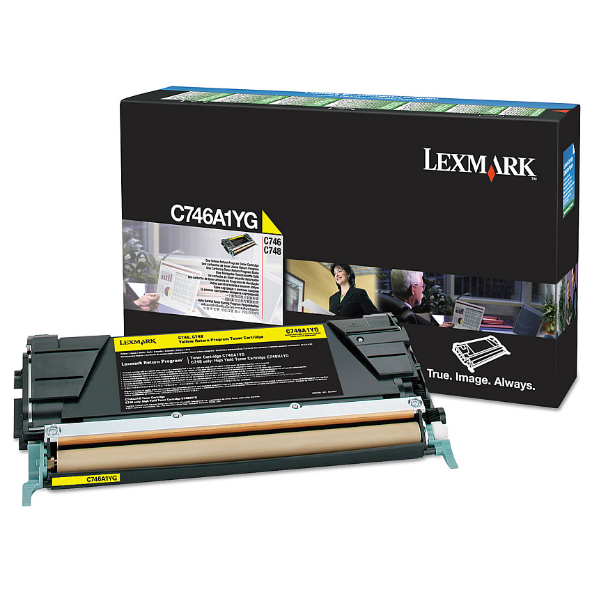 Lexmark C746A1YG Return Program Toner, 7,000 Page-Yield, Yellow