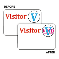 C-Line Times Up! Self-Expiring Visitor Badges, One-Day Badge, 3 x 2, White, 100/Box (97004)