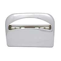 Health Gards Half-fold Toilet Seat Cover Dispenser, Chrome, 16.5