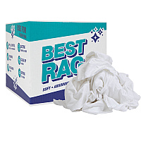 W48nwb T-shirt Rags Pre-washed - 10lb Box (N-W48NWB-10)