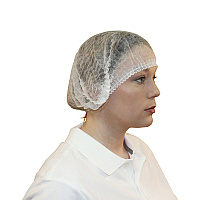 Impact Polypro Bouffant Cap White Pleated 24 In., Case Of 1000 (MB-24-PLEATED/W)