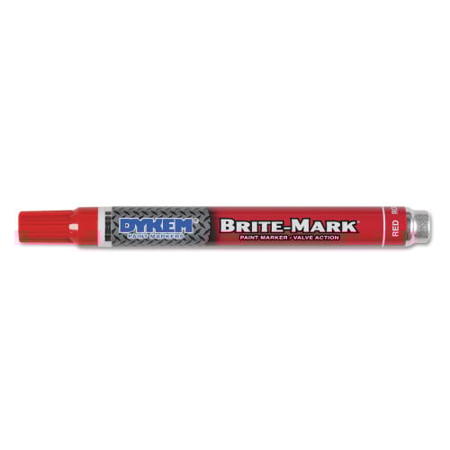 DYKEM BRITEMARK Paint Markers, Medium Bullet Tip, Red (84006