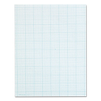 TOPS Cross Section Pads, Cross-Section Quadrille Rule (10 sq/in, 1 sq/in), 50 White 8.5 x 11 Sheets (35101)
