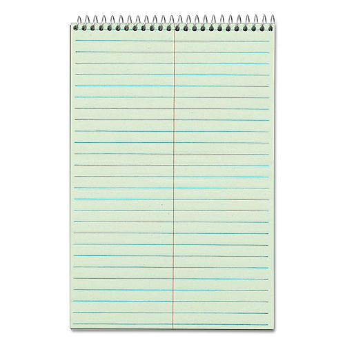 TOPS Gregg Steno Pads, Gregg Rule, 80 Green-Tint 6 x 9 Sheets (8021)