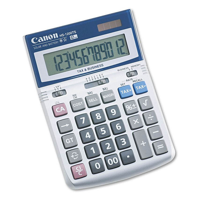 Canon HS-1200TS Desktop Calculator, 12-Digit LCD (7438A023AA)
