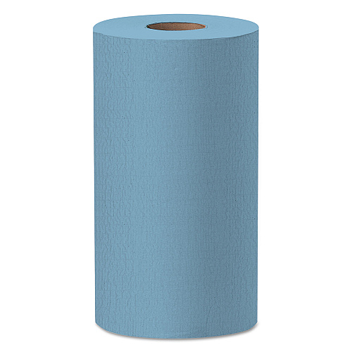 WypAll General Clean X60 Cloths, Small Roll, 13.5 x 19.6, Blue, 130/Roll, 6 Rolls/Carton (35431)