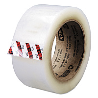 Scotch Box Sealing Tape, 3" Core, 48 mm x 100 m, Clear, 36/Carton (37148100)