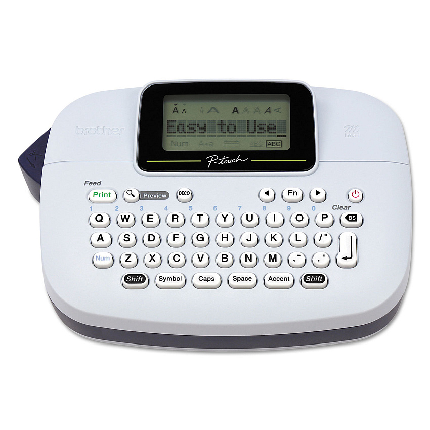 Brother PT-M95 Handy Label Maker, 2 Lines, 4.5 x 6.13 x 2.5