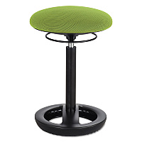 Safco Twixt Desk Height Ergonomic Stool, Supports Up to 250 lb, 22.5" Seat Height, Green Seat, Black Base (3000GN)