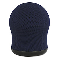 Safco Zenergy Swivel Ball Chair, Backless, Supports Up to 250 lb, Blue Seat, Black Base (4760BU)