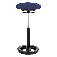 Safco Twixt Extended-Height Ergonomic Chair, Supports Up to 250 lb, 22" to 32" Seat Height, Blue Seat, Blue Back, Black Base (3001BU)