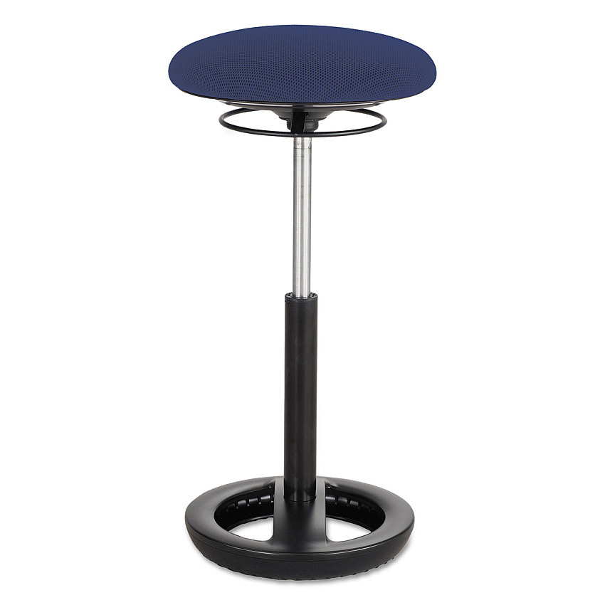 Safco Twixt Extended-Height Ergonomic Chair, Supports Up to 250 lb, 22" to 32" Seat Height, Blue Seat, Blue Back, Black Base (3001BU)