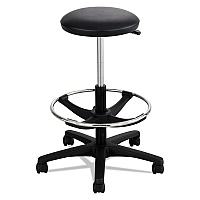 Safco Extended-Height Lab Stool, Backless, Supports Up to 250 lb, 22