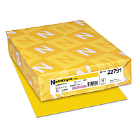 Astrobrights Color Cardstock, 65 lb Cover Weight, 8.5 x 11, Sunburst Yellow, 250/Pack (22791)