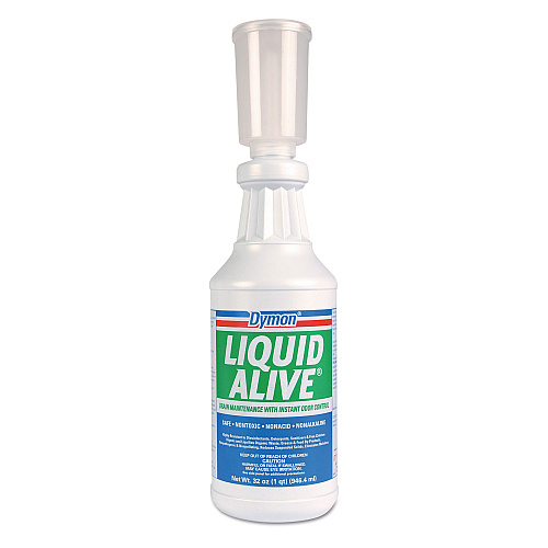Dymon LIQUID ALIVE Enzyme Producing Bacteria, 32 oz. Bottle, 12/Carton (23332)
