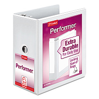 Cardinal Performer ClearVue Slant-D Ring Binder, 3 Rings, 5