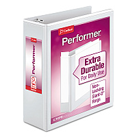 Cardinal Performer ClearVue Slant-D Ring Binder, 3 Rings, 3