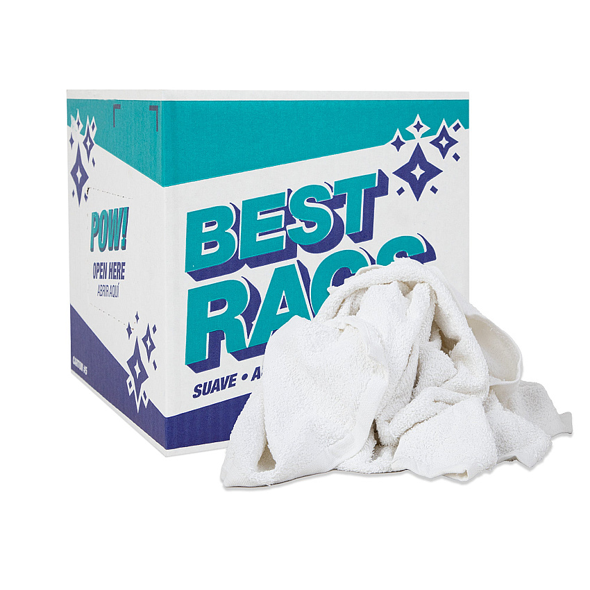 W50fb Bath Towel Size Terry Wipers Whi - 5lb Box (N-W50FB-5)