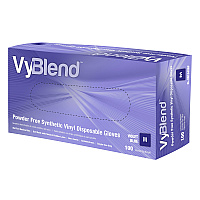 Vyblend Synthetic Vinyl Powder Free 4.5 Mil Gloves Blue-violet Med, Case Of 1000 (GL-VN104VBFM)