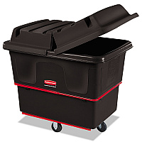 Heavy-Duty Utility Truck, 119.7 gal, 1,000 lb Capacity, Metal/Plastic, Black
