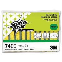 Scotch-Brite Medium-Duty Scrubbing Sponge, 3.6 x 6.1, 0.7