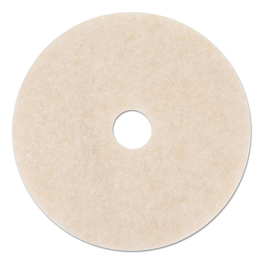 3M Ultra High-Speed TopLine Floor Burnishing Pads 3200, 24" Dia., White/Amber, 5/CT (18069)