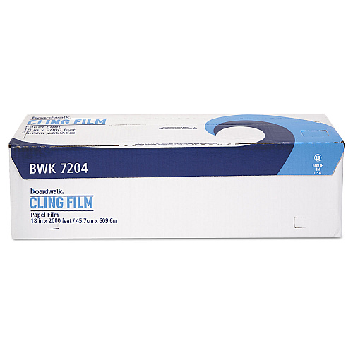 Boardwalk&reg; PVC Food Wrap Film, 18" x 2000-ft. Roll, 1 Roll per Carton (BWK7204)