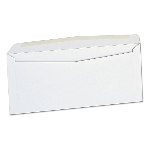 Universal Open-Side Business Envelope, #10, Commercial Flap, Side Seam, Gummed Closure, 4.13 x 9.5, White, 500/Box (UNV36320)