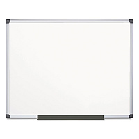 MasterVision Porcelain Value Dry Erase Board, 48 x 72, White Surface, Silver Aluminum Frame (CR1201170MV)