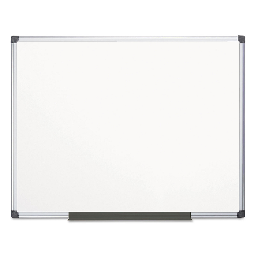 MasterVision Porcelain Value Dry Erase Board, 48 x 72, White Surface, Silver Aluminum Frame (CR1201170MV)