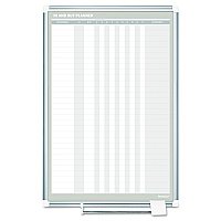 MasterVision In-Out Magnetic Dry Erase Board, 24 x 36, White Surface, Silver Aluminum Frame (GA02109830)
