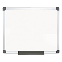 MasterVision Value Melamine Dry Erase Board, 24 x 36, White Surface, Silver Aluminum Frame (MA0312170MV)