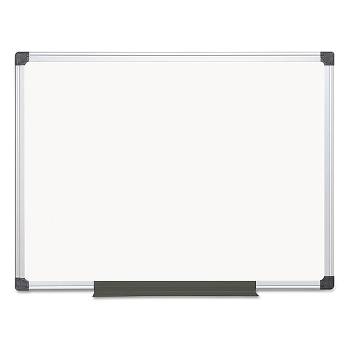 MasterVision Value Melamine Dry Erase Board, 36 x 48, White Surface, Silver Aluminum Frame (MA0512170MV)