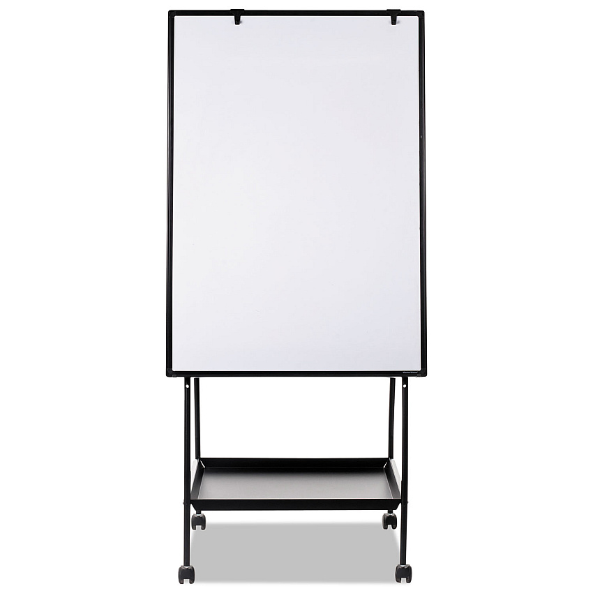 MasterVision Creation Station Magnetic Dry Erase Board, 29.5 x 74.88, White Surface, Black Metal Frame (EA49145016)