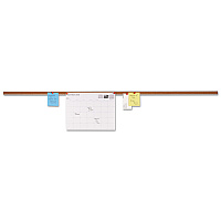 Universal Cork Bulletin Bar, 48 x 1, Brown Surface, Silver Aluminum Frame (UNV43448)