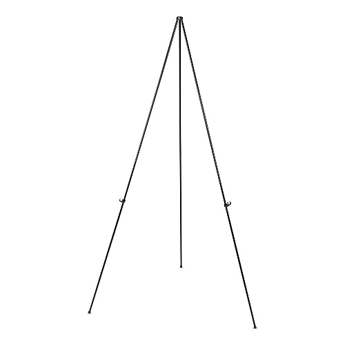Universal Instant Setup Foldaway Easel, Adjusts 15" to 61" High, Steel, Black (UNV43029)