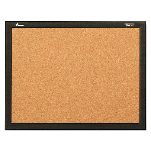 AbilityOne 7195016511284, SKILCRAFT Cork Board, 36 x 24, Natural Tan Surface, Black Aluminum Frame