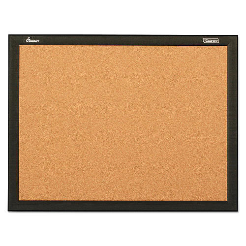 AbilityOne 7195016511298, SKILCRAFT Cork Board, 24 x 18, Natural Tan Surface, Black Aluminum Frame