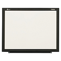AbilityOne 7110016511296, SKILCRAFT Non-Magnetic Melamine Dry Erase Board, 48 x 36, White Surface, Black Aluminum Frame