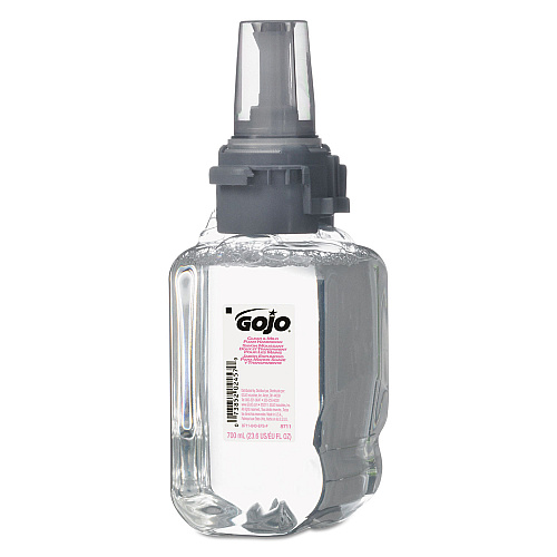 GOJO Clear and Mild Foam Handwash Refill, For ADX-7 Dispenser, Fragrance-Free, 700 mL, 4/Carton (871104)