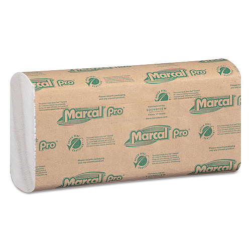 Marcal&reg; Pro C-Fold Paper Towels, 1-Ply, White, 2400 Towels (P100B)