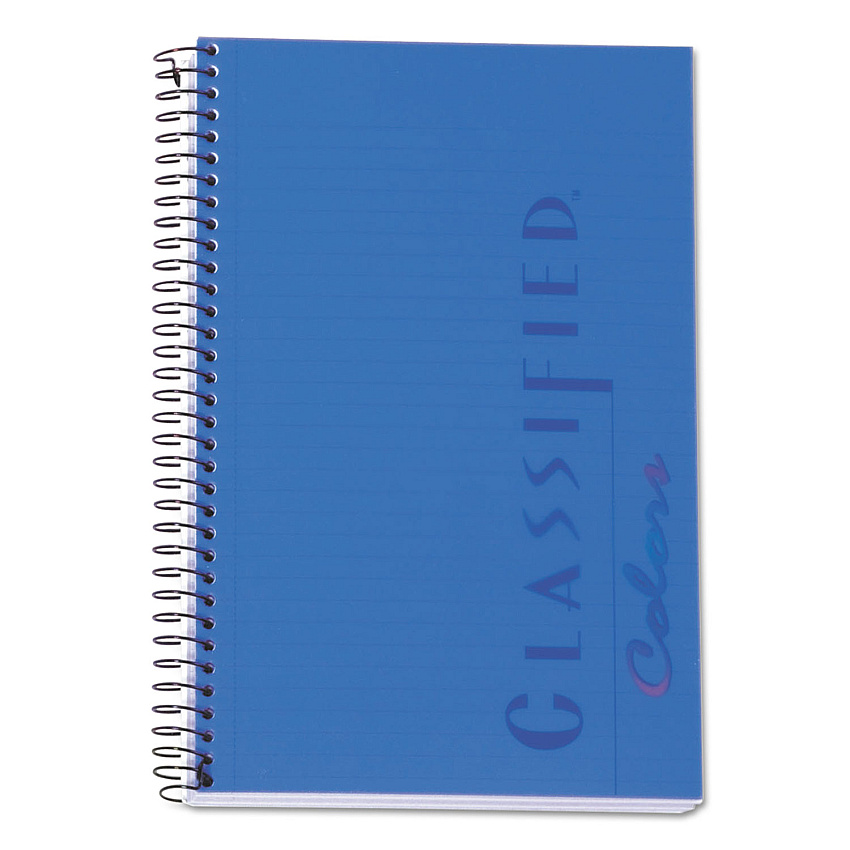 TOPS Color Notebooks, 1-Subject, Narrow Rule, Indigo Blue Cover, (100) 8.5 x 5.5 White Sheets (73506)