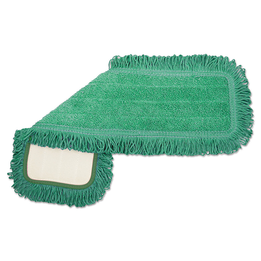 Boardwalk&reg; Microfiber Dust Mop Head, 18 x 5, Green, 1 Dozen (BWKMFD185GF)