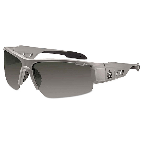 ergodyne Skullerz Dagr Safety Glasses, Matte Gray Frame/Smoke Lens, Nylon/Polycarb (52130)