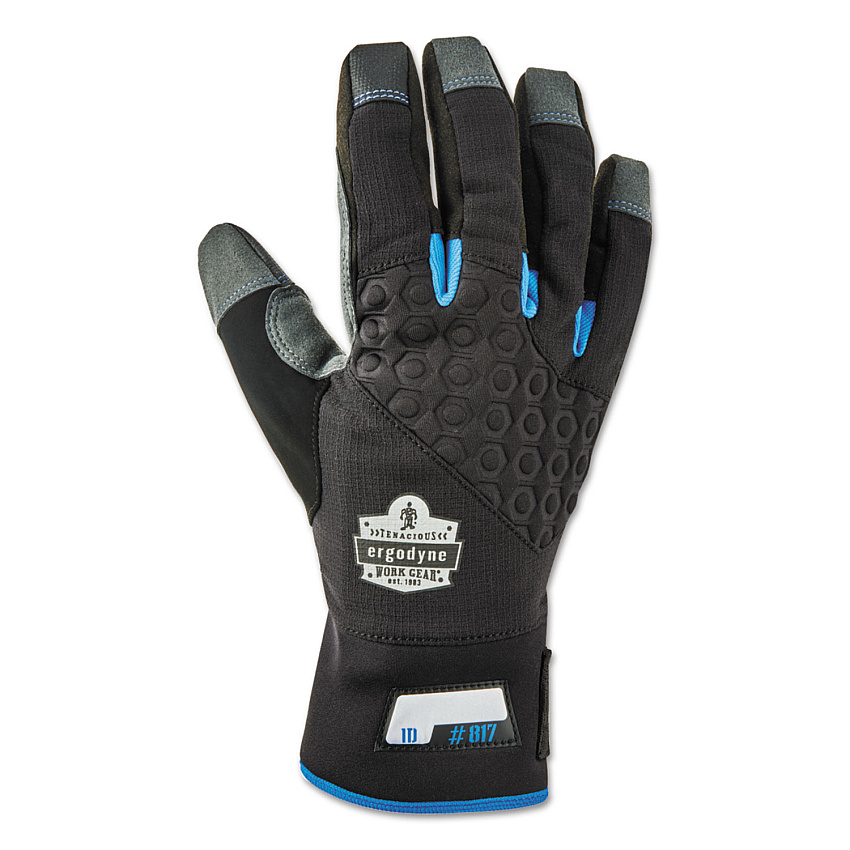 ergodyne Proflex 817 Reinforced Thermal Utility Gloves, EN388: 3423X, X-Large, Black, Pair (17355)