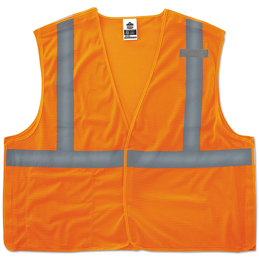 ergodyne GloWear 8215BA Type R Class 2 Econo Breakaway Mesh Vest, Large to X-Large, Orange Large/Extra Large - Orange - Reflective, Machine Washable, Lightweight, Hook & Loop Closure, Pocket - 1 Each (21065)
